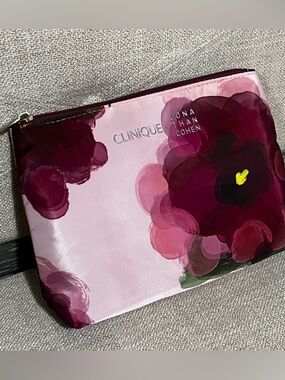 Clinique x Jonathan Cohen limited-edition floral cosmetic bag